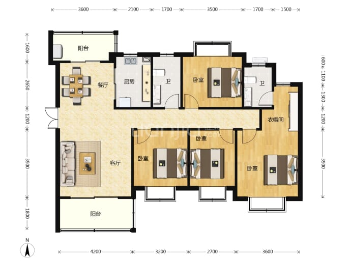 和苑天辰--建面 139.34m²