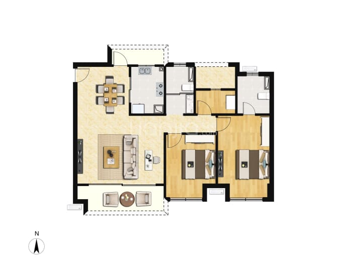 虞东雅苑--建面 113m²