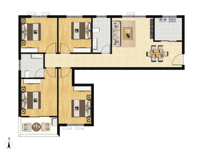 光华雅居--建面 129.84m²