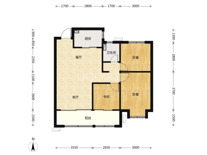 华远昆仑赋--建面 101m²