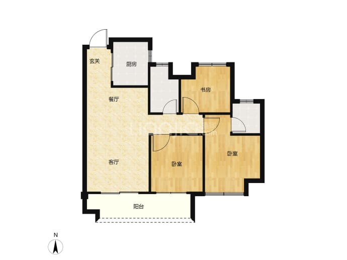 中辉瑞开甘棠书苑--建面 86m²