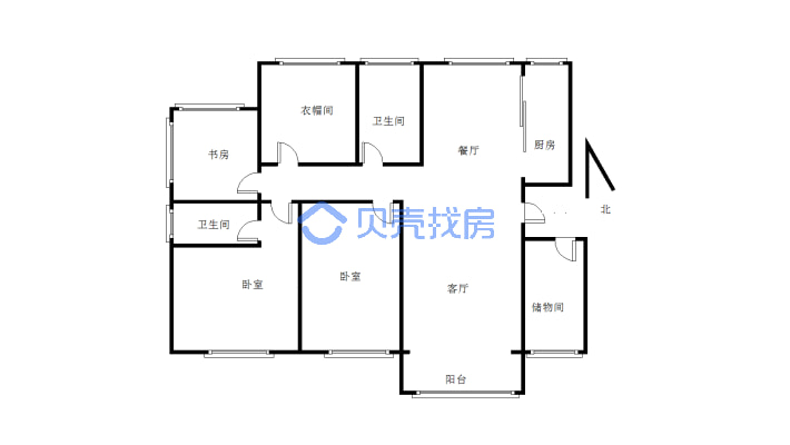 洋房 满二  带车位 精装四房品质好-户型图