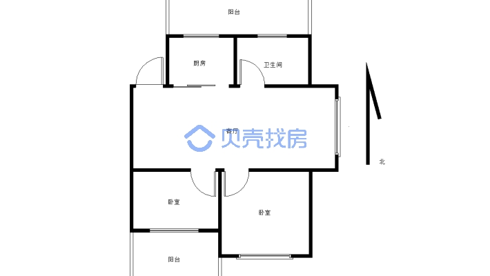 天合阳光A区，东边户，精装修，有钥匙随时看房-户型图