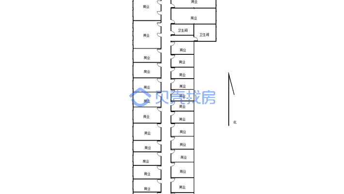 昭乌达剧场临街办公楼 可做培训结构 使用面积大-户型图