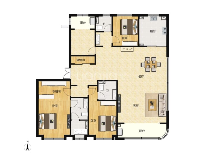 融创未来中心--建面 222m²