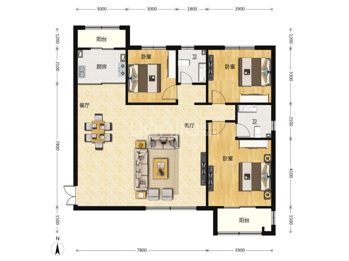 颐合府--建面 148m²