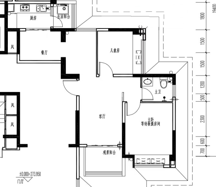 鸿华御府--建面 77.7m²