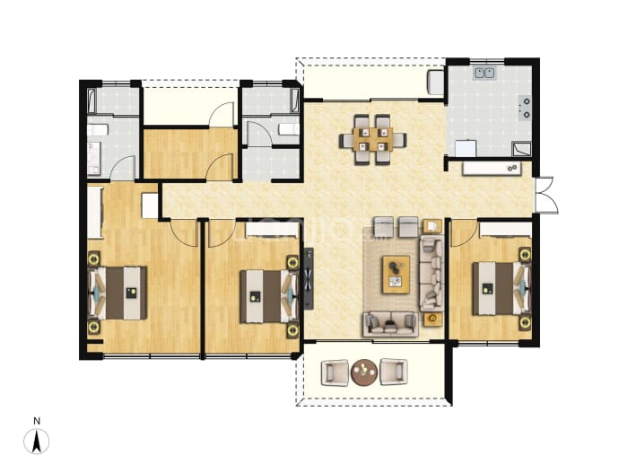 电建都汇府--建面 140m²