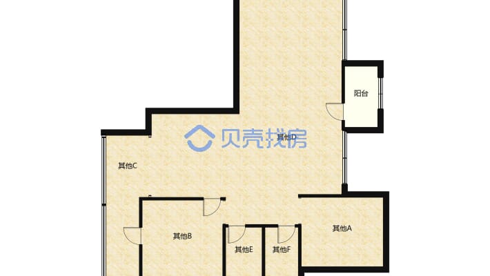 地理位置好，配套设施完善，面朝南  大面积三房-户型图