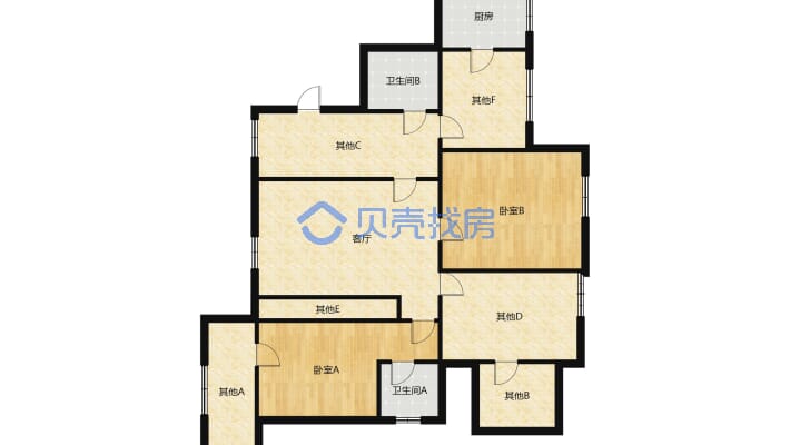 大润发西湖中 学新车站恒胜茗居电梯3室2厅精装修-户型图