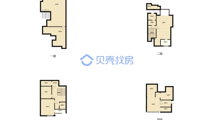 城南香园丽舍毛胚别墅上下五层实际有300多平米诚心卖-户型图