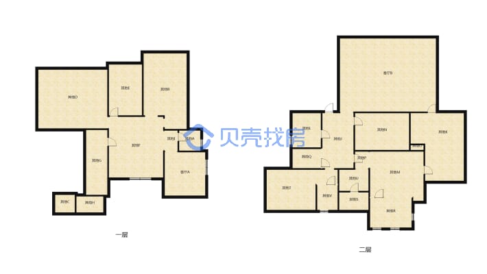 碧桂园生态城 6室3厅 南-户型图