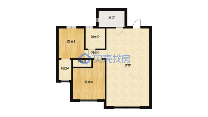 格局好 采光通风好 视野开阔 楼层好 装修好 精装修-户型图