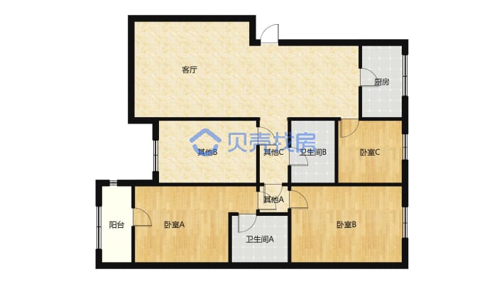 盐湖城 新出房源 好楼层 有证满二 可按揭-户型图