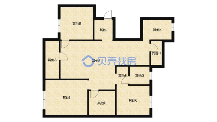 急售！百树旁！绿地景府！毛坯三房！南北通阳光无挡！-户型图