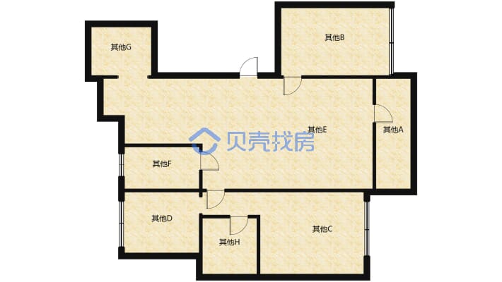 誉城 开发区高档住宅 土豪小区 电梯中层 户型方正-户型图