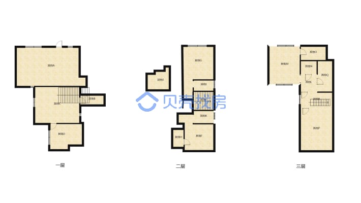 润达美墅合院80平大院子5-2-1-3 191.00m²-户型图