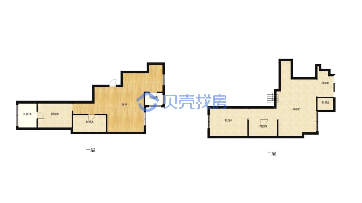 毕加索小区，沃尔玛旁边，复试毛坯，出行便利-户型图