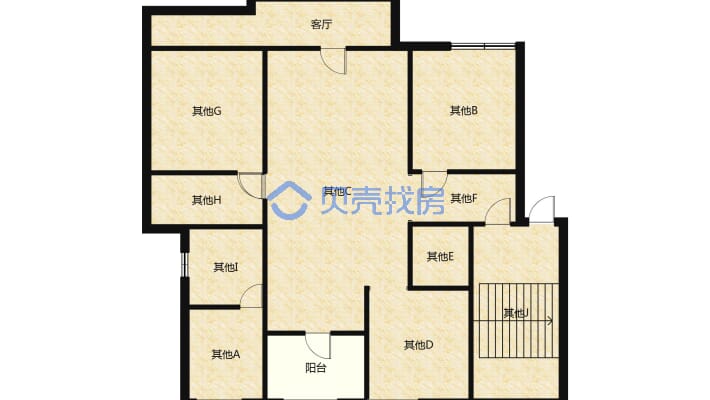 融科玖域壹品 4室2厅 南-户型图