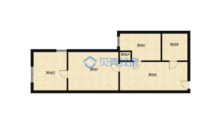 鼎城公寓 2室2厅 西-户型图