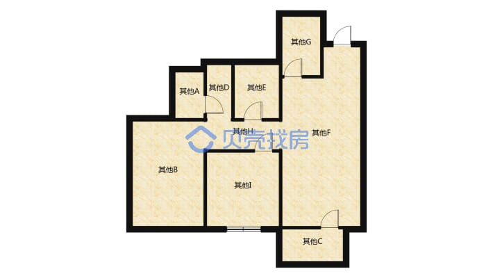 枫林公馆大三房，房东出增值税和个税，价格合适有家电-户型图