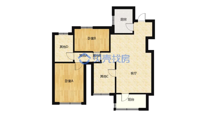 誉城 开发区 精装三房 拎包入住-户型图