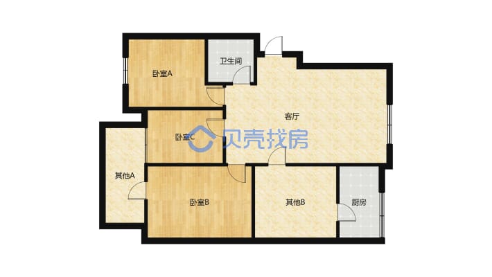 位于空港实验东侧，出行便利，步梯好楼层，可陪读满二-户型图