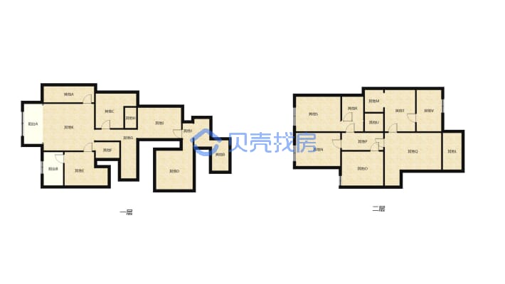上下两层 6室4厅4卫 带花园 价格好商量 支持按揭-户型图