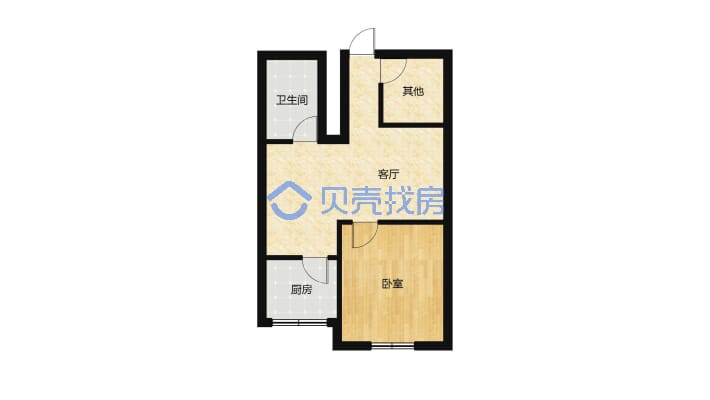 秀江外滩第二小区 2室2厅 南-户型图
