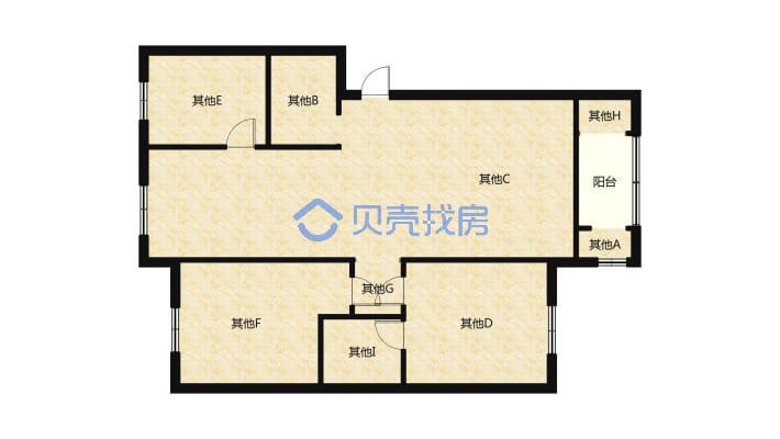 润森建工嘉苑 3室2厅 南 北-户型图