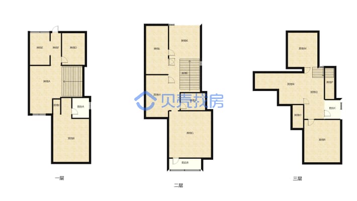 恒利·宜悦城 5室2厅 南-户型图