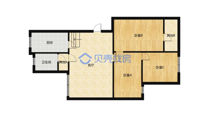 大型成熟小区，品质小区，实用三室两厅，好楼层，精装-户型图