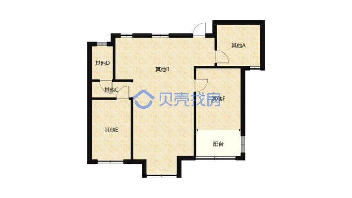 鼎鑫华府118平3室1卫带5平室内庭院有本可按揭现房-户型图