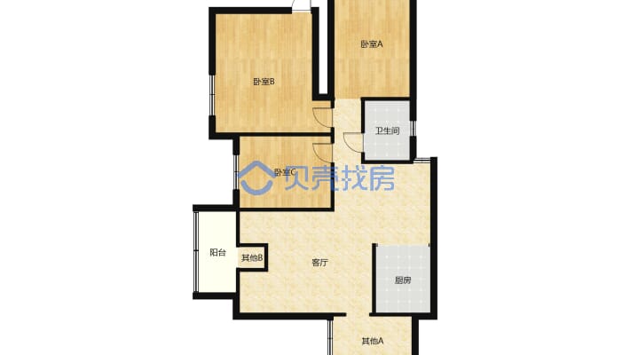 文峰宝坻，中间楼层，采光好，配套齐全，生活方便-户型图