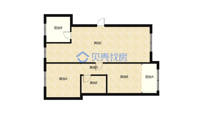 空港南区  东方华城   电梯3居室  满二有钥匙-户型图
