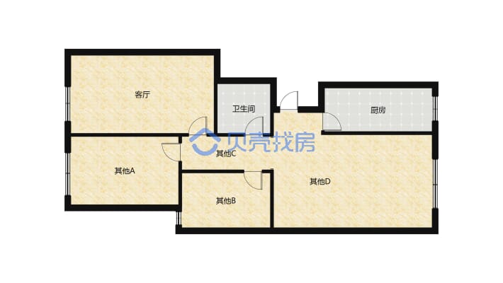 水墨世嘉 3室2厅 南 北-户型图