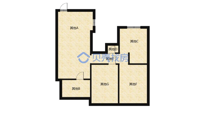 紫宸东苑人气小区，大型成熟小区，，实用三室两厅-户型图