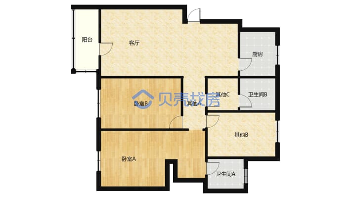 锦绣江南  楼层好  户型方正 采光明媚-户型图