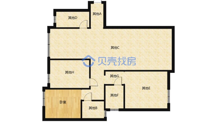 秀江印象 3室2厅 东-户型图