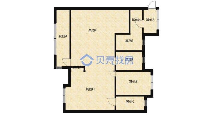 边 户 大 三 房  业 主 诚 心 出 售v-户型图