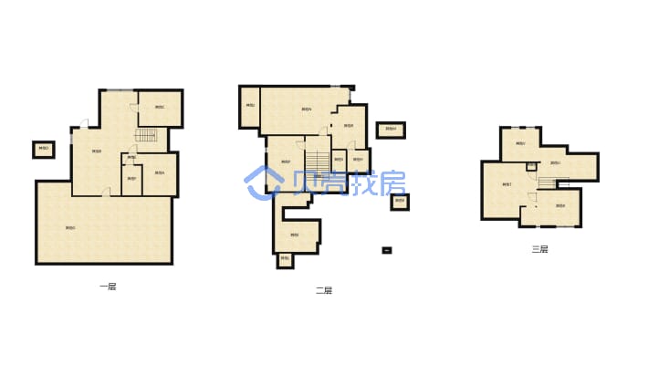 萍乡碧桂园 目前便宜一套 双拼别墅，5房2厅4卫 带院子-户型图