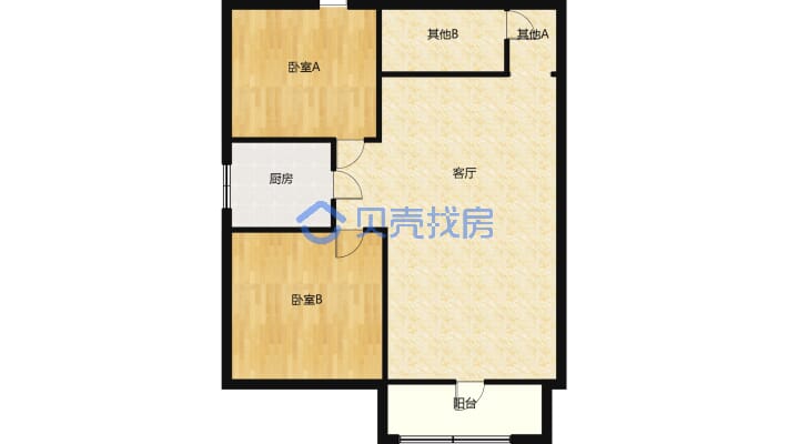 对口逸夫 凤凰小区电梯低层 户型好 采光好-户型图