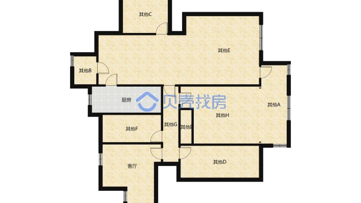 上海人家 3室2厅2卫品质装修-户型图