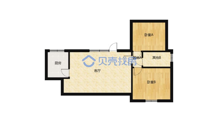文峰宝邸 精装两房两厅中间楼层满两年 业主急卖满两年-户型图