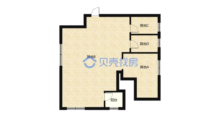 龙王山 毛坯电梯3房 好楼层 小区安静-户型图