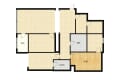 崇文小区粉红楼1-2号 3室2厅 南