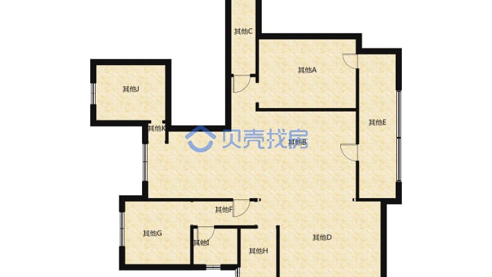 华地公元方便看的房子明亮板正的户型-户型图