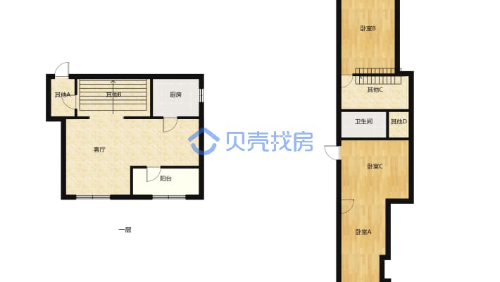 雍华庭 3室2厅交通便利 小区环境干净舒适 适合居住-户型图