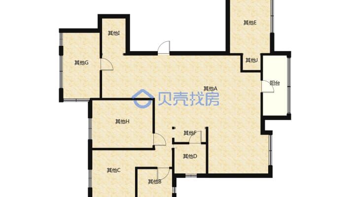 黄州书院 小高层 毛坯大四房 品质物业 中式园林-户型图