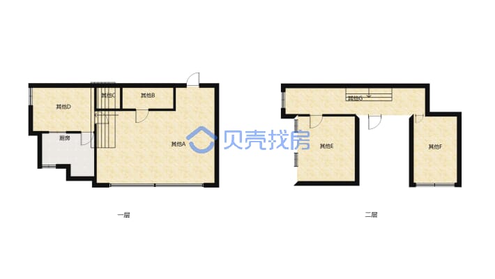 万诚国际公寓三室两厅两卫户型方正采光好-户型图